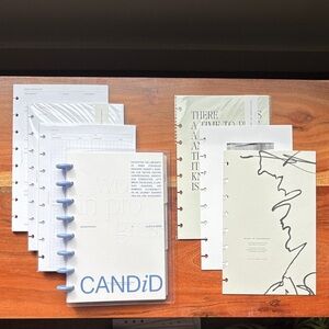 Cloth & Paper CANDiD Planner Inserts with Blue Discs and Misc Half Letter Lot